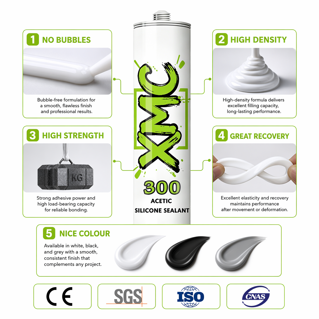 Séalaithe Silicone Aicéiteach Ginearálta Cuspóir